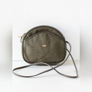 Bush Australia Kangaroo Crossbody Purse Pebbled Brown Leather
